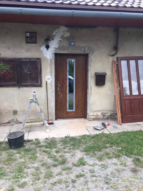 Plastová okna a vchodové dveře - RD - Těškovice, okr. Opava